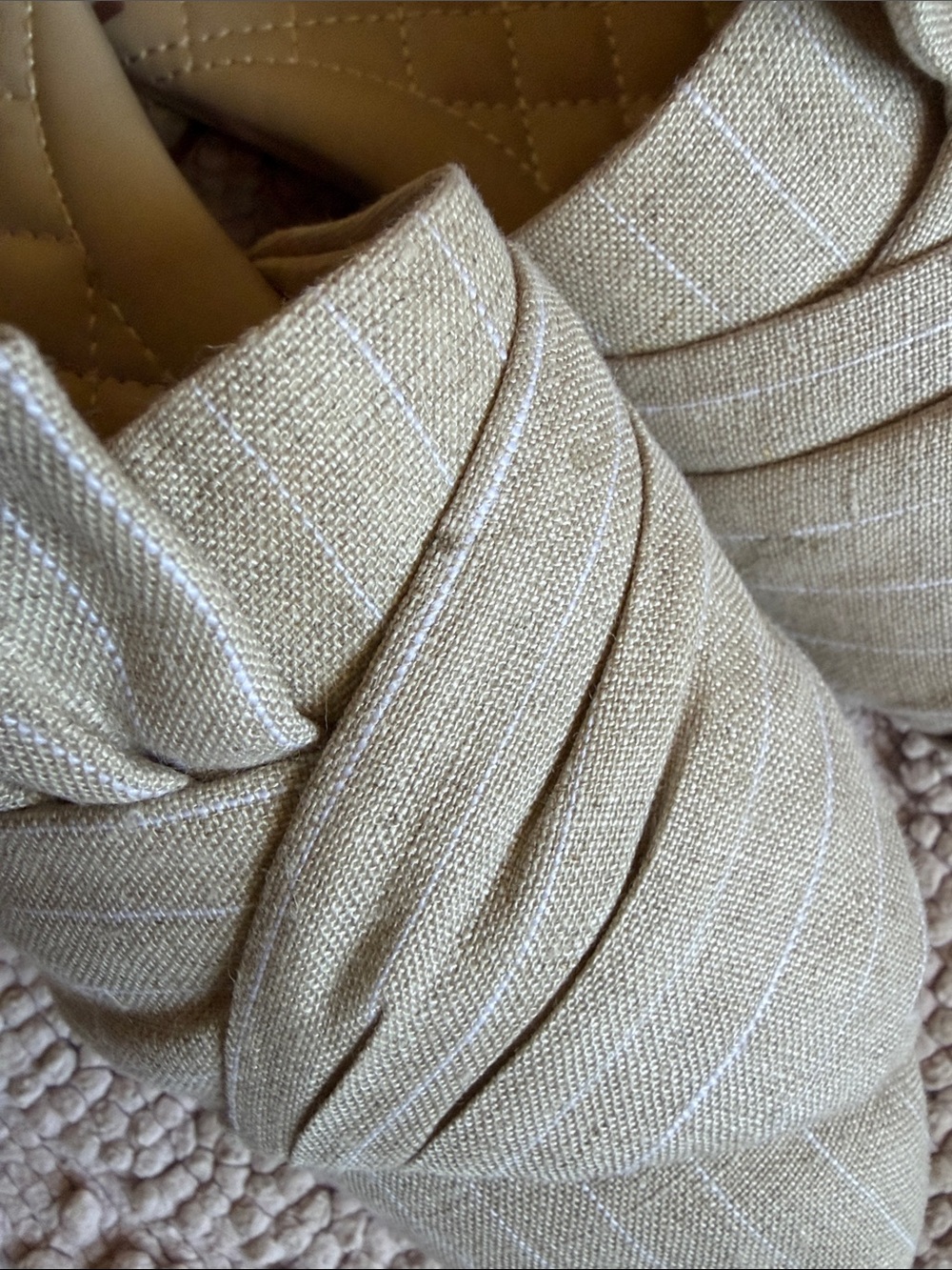 Birdies The Songbird Linen Stripe Mule Slides Natural Stripe Size 7.5 - Picture 8 of 11